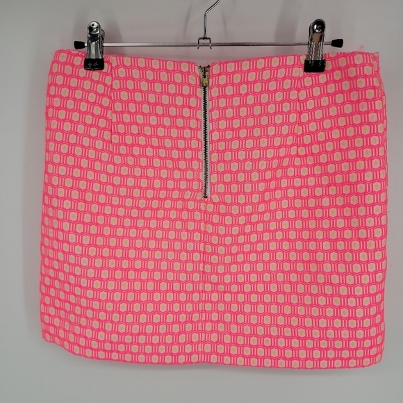 Lilly Pulitzer Hot Pink Tate Tropical Mini Skirt Size 4 - Picture 4 of 12